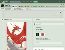 Tablet Screenshot of darkfon.deviantart.com