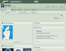 Tablet Screenshot of feliciaplz.deviantart.com