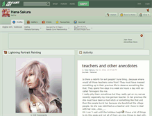 Tablet Screenshot of hana-sakura.deviantart.com