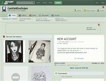 Tablet Screenshot of cantgetenufadam.deviantart.com