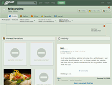 Tablet Screenshot of felloweskimo.deviantart.com