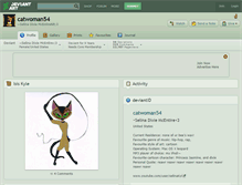 Tablet Screenshot of catwoman54.deviantart.com