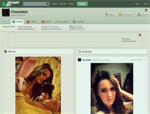 Tablet Screenshot of chocolatel.deviantart.com