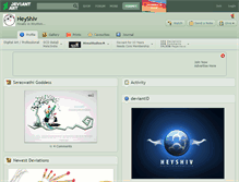 Tablet Screenshot of heyshiv.deviantart.com