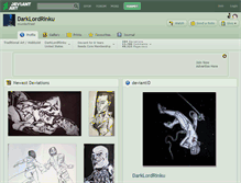 Tablet Screenshot of darklordrinku.deviantart.com
