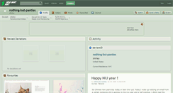 Desktop Screenshot of nothing-but-panties.deviantart.com