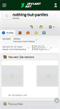 Mobile Screenshot of nothing-but-panties.deviantart.com