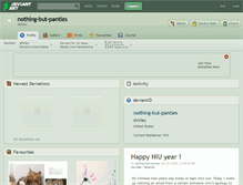 Tablet Screenshot of nothing-but-panties.deviantart.com