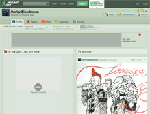 Tablet Screenshot of morianbloodmoon.deviantart.com
