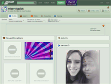 Tablet Screenshot of miseryisgold6.deviantart.com