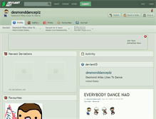 Tablet Screenshot of desmonddanceplz.deviantart.com