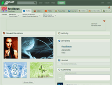 Tablet Screenshot of fossilbean.deviantart.com