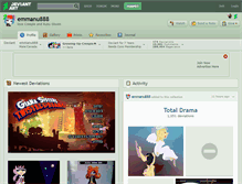 Tablet Screenshot of emmanu888.deviantart.com