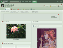 Tablet Screenshot of darkmoonlady.deviantart.com