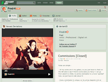 Tablet Screenshot of fred-h.deviantart.com