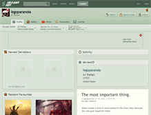 Tablet Screenshot of legoparanoia.deviantart.com
