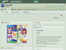 Tablet Screenshot of honey-bell.deviantart.com