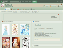 Tablet Screenshot of gloriascott.deviantart.com