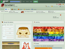 Tablet Screenshot of eternalnight11.deviantart.com