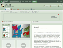 Tablet Screenshot of caliko100.deviantart.com