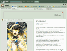 Tablet Screenshot of leinef.deviantart.com