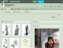 Tablet Screenshot of annalazareva.deviantart.com