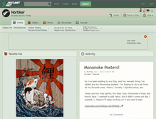 Tablet Screenshot of nortiker.deviantart.com