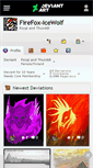 Mobile Screenshot of firefox-icewolf.deviantart.com