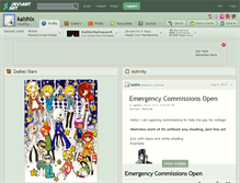 Tablet Screenshot of kalshix.deviantart.com
