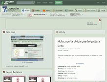 Tablet Screenshot of cronoxfan.deviantart.com
