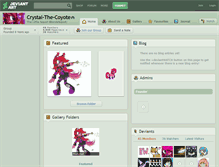 Tablet Screenshot of crystal-the-coyote.deviantart.com