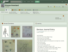 Tablet Screenshot of princess-greenland.deviantart.com