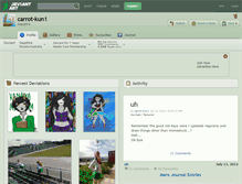 Tablet Screenshot of carrot-kun1.deviantart.com