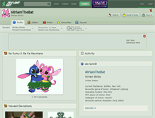 Tablet Screenshot of miriamthebat.deviantart.com