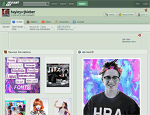 Tablet Screenshot of hayleywjbieber.deviantart.com