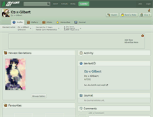 Tablet Screenshot of oz-x-gilbert.deviantart.com
