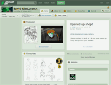 Tablet Screenshot of ben10-alienluvers.deviantart.com