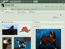 Tablet Screenshot of chimera-wolf.deviantart.com