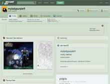 Tablet Screenshot of myladypurple9.deviantart.com