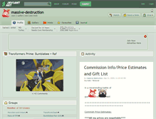 Tablet Screenshot of massive-destruction.deviantart.com