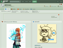 Tablet Screenshot of darkmanu.deviantart.com