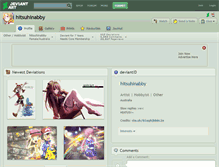 Tablet Screenshot of hitsuhinabby.deviantart.com