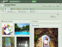 Tablet Screenshot of ice-cream-bunny.deviantart.com