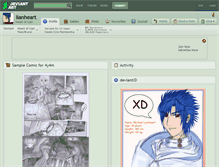 Tablet Screenshot of lianheart.deviantart.com