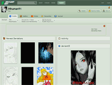 Tablet Screenshot of inhuman91.deviantart.com