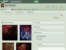 Tablet Screenshot of davethereeper.deviantart.com