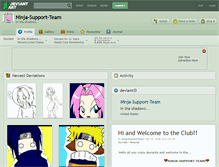 Tablet Screenshot of ninja-support-team.deviantart.com