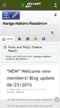 Mobile Screenshot of manga-makers-readers.deviantart.com