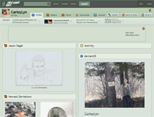 Tablet Screenshot of carleylyn.deviantart.com