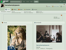 Tablet Screenshot of hannahsemptyspaces.deviantart.com